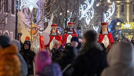 Tradicinė Trijų Karalių eisena Vilniaus senamiestyje