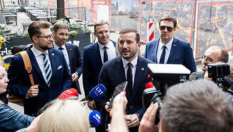 LSDP ir Demokratų sąjungos &bdquo;Vardan Lietuvos&ldquo; atstovai susitiko dėl koalicijos sudarymo