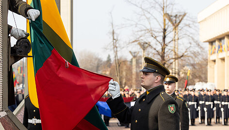 Baltijos valstybių vėliavų pakėlimo ceremonija