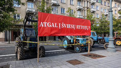 Pakartotinis ūkininkų protestas prie Seimo