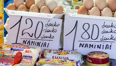 Maisto kainos Šeškinės turguje