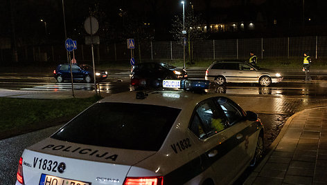 Naktinis kelių policijos reidas