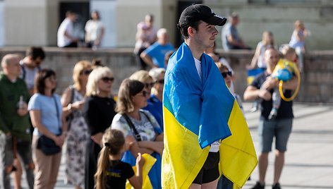 Pirmadienio mitingas už Ukrainą