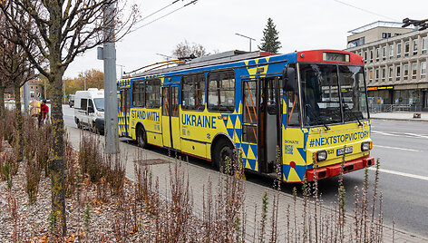 &bdquo;UNITED24&ldquo; pažymėtų troleibusų pristatymas