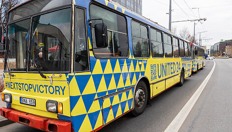 &bdquo;UNITED24&ldquo; pažymėtų troleibusų pristatymas