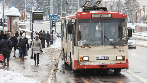 Vilniaus viešasis transportas streiko metu