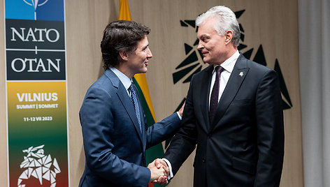 Gitanas Nausėda susitiko su Kanados Premjeru Justinu Trudeau