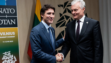 Gitanas Nausėda susitiko su Kanados Premjeru Justinu Trudeau