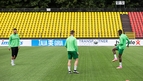 Vilniaus „Žalgirio“ treniruotė prieš rungtynes su „Galatasaray“