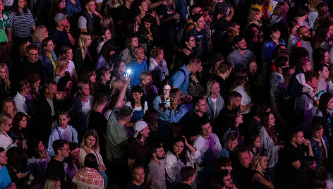 Žiūrovų minia „Jaunas kaip Vilnius“ festivalyje