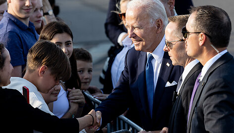 Joe Bidenas atvyko į Vilnių