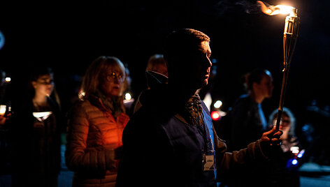&Scaron;iluvos atlaidų Žiburių procesija 
