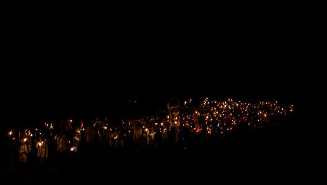 &Scaron;iluvos atlaidų Žiburių procesija 