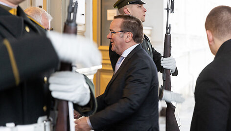 B. Pistoriusas atvyko į  susitikimą su A. Anu&scaron;ausku