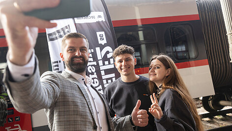 Startuolių traukinys i&scaron;vyko į Rygą