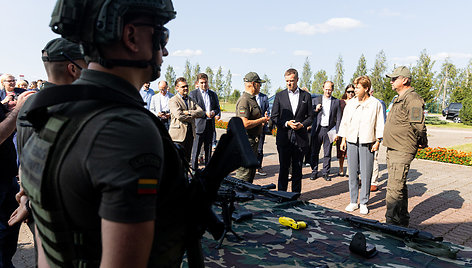 Lietuvos ir Latvijos užsienio reikalų ministrų vizitas pasienyje