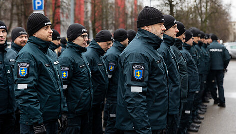 Vilniaus apskrities vyriausiojo policijos komisariato vadų pasikeitimo ceremonija