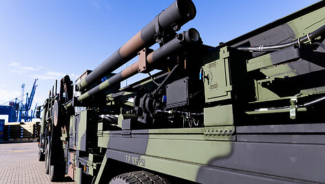 Nyderlandų ilgojo nuotolio oro gynybos sistemos &bdquo;Patriot&ldquo; atvykimas į Lietuvą 