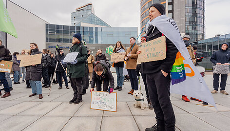 Protestas prie savivaldybės