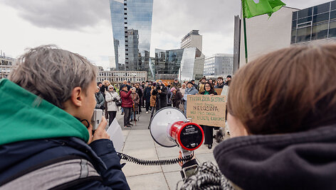 Protestas prie savivaldybės