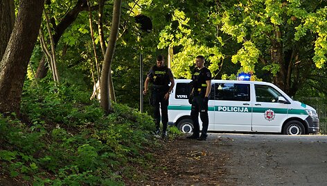 &Scaron;e&scaron;kinės mikrorajone prie mokyklos rasti &scaron;oviniai