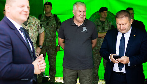 VSAT organizuotų taktinių pratybų &bdquo;PRIEDANGA &ndash; 2023&ldquo; epizodas ir spaudos konferencija