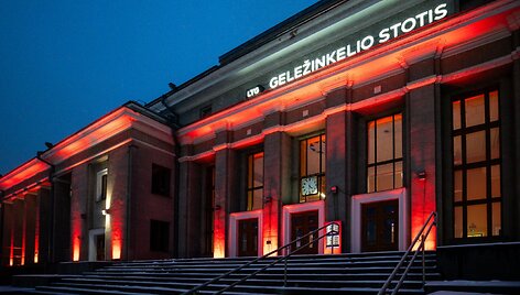 Kalėdinė Kauno geležinkelio stotis