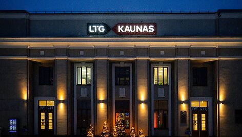 Kalėdinė Kauno geležinkelio stotis