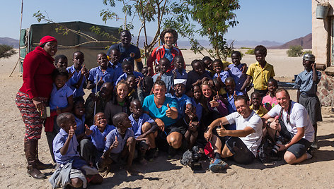 Gurevičių kelionės dviračiais, Namibija