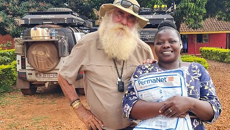 Kingsley Holgate'o tarpžemyninės ekspedicijos akimirkos Afrikoje