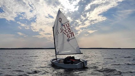 Rėkyvos ežere kasmet vyksta regata O.Truchano taurei laimėti