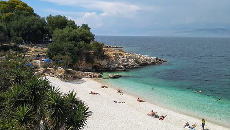 Šiaurinės Korfu dalies paplūdimiai