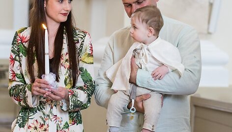 Indrės Juodeikienės sūnaus Kasparo krik&scaron;tynos