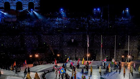 Lietuvos rinktinė žiemos olimpinių žaidynių uždaryme