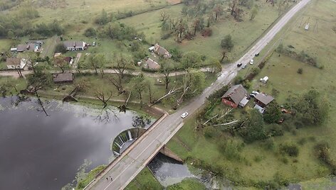Audros nusiaubta Žagarė &ndash; i&scaron; pauk&scaron;čio skrydžio