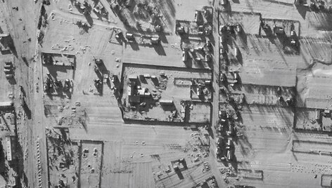 Lentpjūvės &bdquo;Progress&ldquo; aeronuotrauka iš 1945-01-15 skrydžio