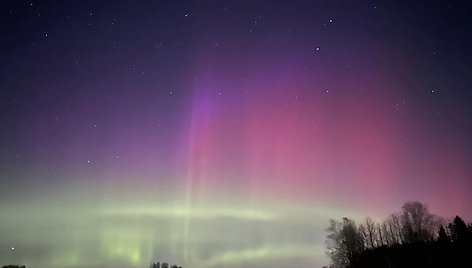 Šiaurės pašvaistė Brogiškėse, Zarasų rajone