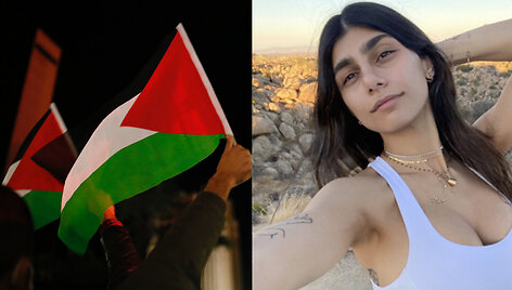Mia Khalifa atvirai rei&scaron;kia palaikymą Palestinai