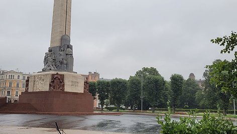 Audros padariniai Latvijos sostinės širdyje