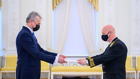 G.Nausėda priėmė Rusijos ambasadoriaus A.Isakovo skiriamuosius ra&scaron;tus
