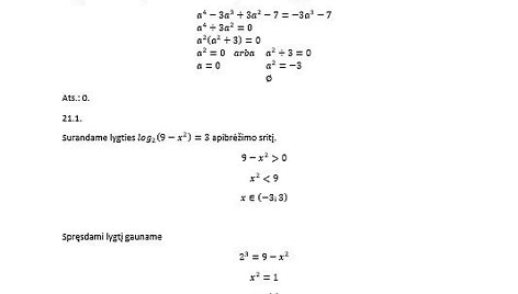 Skelbiami matematikos egzamino atsakymai