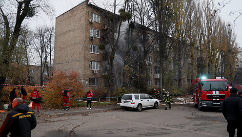 Raketomis ap&scaron;audytas Kyjivas