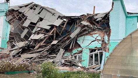 Rusijos Novosibirsko srityje sugriuvo mokykla