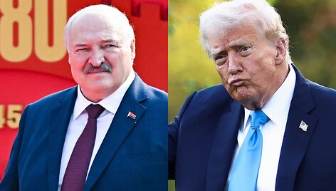 Aliaksandras Luka&scaron;enka ir Donaldas Trumpas