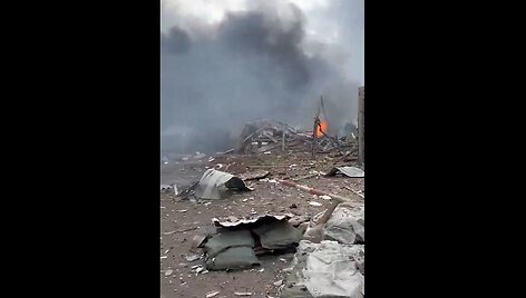 Izraelio bazė apgadinta po &bdquo;Hezbollah&ldquo; raketų ugnies i&scaron; Libano