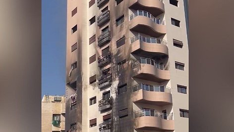 Izraelis smogė Sirijos sostinės gyvenamajam rajonui
