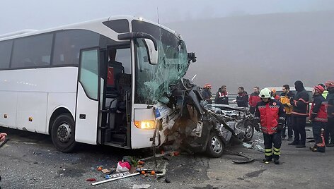 Masinė avarija Turkijoje