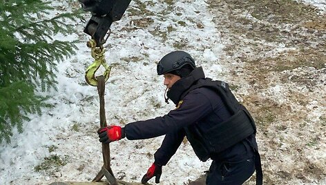 Kyjive neutralizuota raketos &bdquo;Kinžal&ldquo; kovinė galvutė