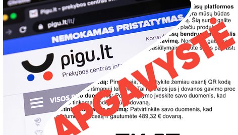 Sukčiai puola „Pigu.lt“ klientus