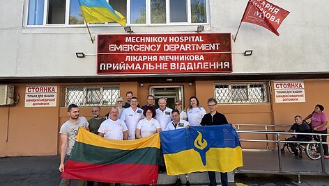 Ukrainoje stažavosi dar viena medikų komanda i&scaron; Lietuvos